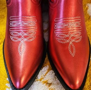 FINAL PRICE DROP! Western Red metallic size 9!! Never worn!! Beautiful ❤️